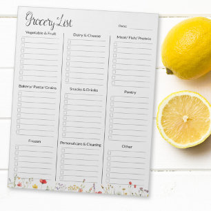 Bloco De Notas Lista de Culturas Florais Coloridas de Vinhos Selv