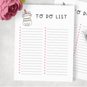 Bloco De Notas Lista de Gatinhos Tribais a Fazer