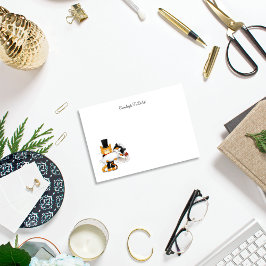 Bloco De Notas Lista de Gatos de Cartoon Casados Personalizáveis 