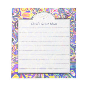 Bloco De Notas Lista de ideias personalizadas de Abstrato de mult