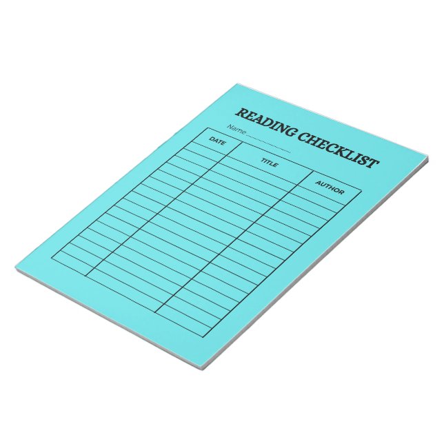 BLOCO DE NOTAS LISTA DE LEITURA (Inclinado)