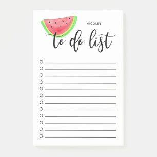 Bloco De Notas Lista de Manipulações a Fazer do Watercolor Wate