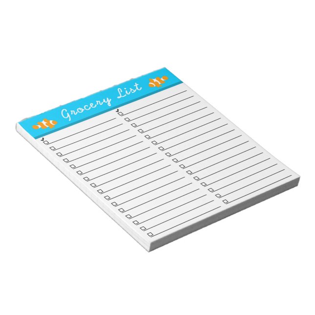 Bloco De Notas Lista de Produtos à Base de Palha (Inclinado)