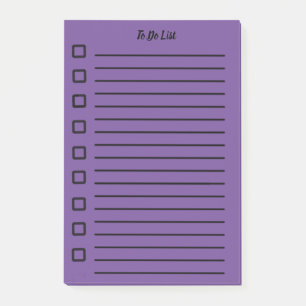 Bloco De Notas Lista de Tarefas Adicione Nota Roxo 2