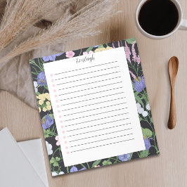 Bloco De Notas Lista de Tarefas Checklist Botânica Elegante