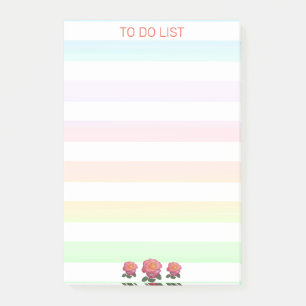 Bloco De Notas Lista de Tarefas em Cores Pastel
