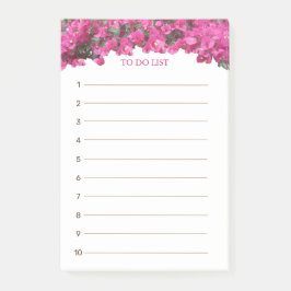 Bloco De Notas Lista de Tarefas Floral Tropical