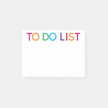 Lista de Tarefas Multicolorida 10,2 x 7,6 cm