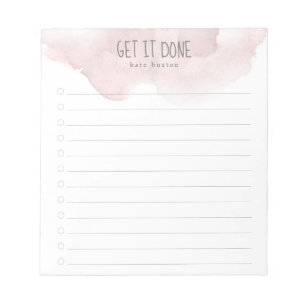 Bloco De Notas Lista de Tarefas Pendentes de Cor de Água do Ombre