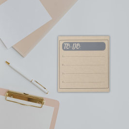 Bloco De Notas Lista de Tarefas Pendentes de Vintage Rustic