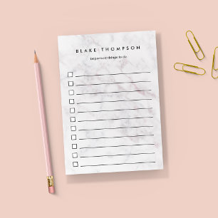 Bloco De Notas Lista de Tarefas Pendentes Personalizadas de Cinza