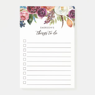 Bloco De Notas Lista de Tarefas Pendentes Personalizadas do Autum