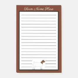 Bloco De Notas Lista de Tarefas Personalizada de Cabra Boer