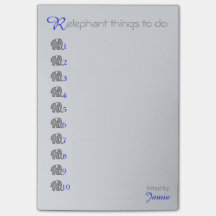 Lista de tarefas personalizada "RElephant" com ele