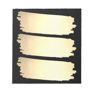 Bloco De Notas Lista de Tintas Ouro Lista de Tintas Douradas