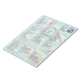 Bloco De Notas Lista de verificação de embalagem de Viagem úteis