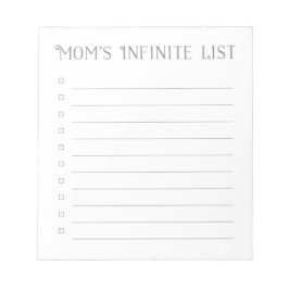 Bloco De Notas Lista de verificação de mães | Caixas De Verificaç