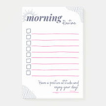 Lista de Verificação de Rotina Matinal Tranquila A