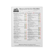 Lista de Verificação de Serviço de Motocicleta 21,