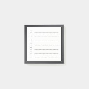 Bloco De Notas Lista de verificação mínima