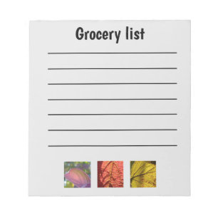 Bloco De Notas Lista Funny Fall Grocery