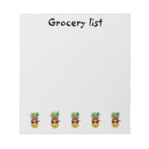Bloco De Notas Lista Funny Grocery