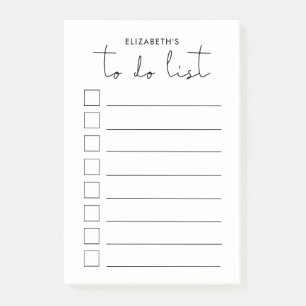 Bloco De Notas Lista mínima a fazer