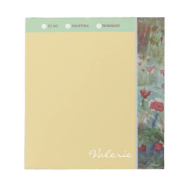 Bloco De Notas Lista Personalizada de Compro de Prados Lindos