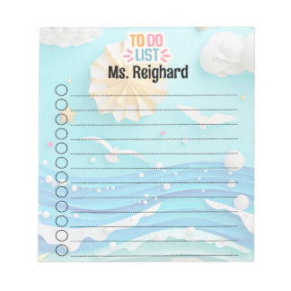 Bloco De Notas Lista personalizada de tarefas de verão