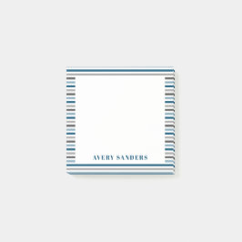 Bloco De Notas Listra Azul e Cinza Simples