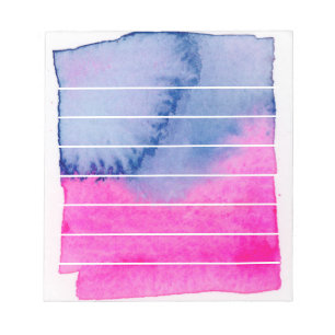 Bloco De Notas Listras abstratas de aquarela