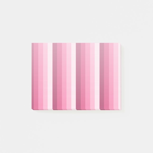 Bloco De Notas Listras de sombra rosa (Frente)