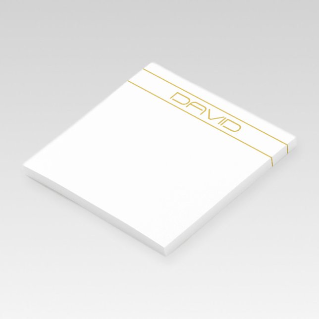 Bloco De Notas Listras de texto e linha douradas elegantes e mode (Criador carregado)