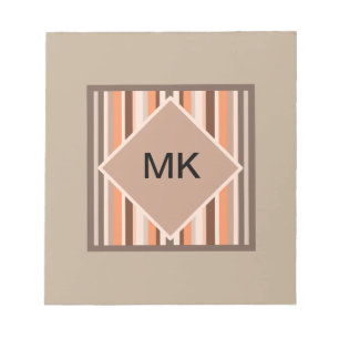 Bloco De Notas Listras do melão da baunilha