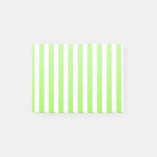 Bloco De Notas Listras dos doces do verde limão e do branco