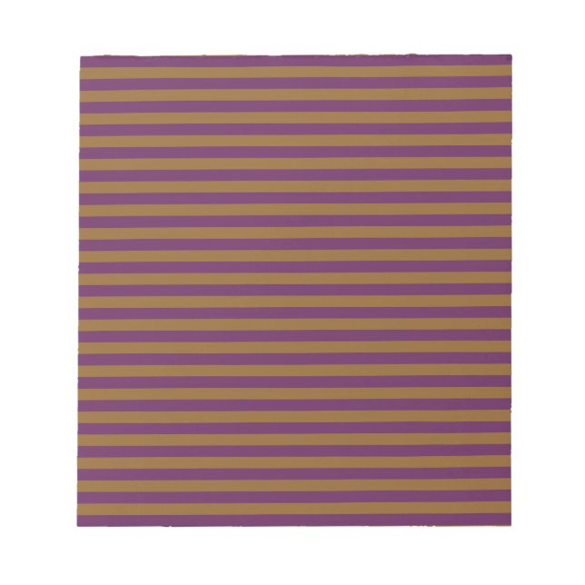 Bloco De Notas Listras Laranja Roxo Padrão (Frente)