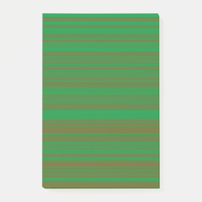 Bloco De Notas Listras Marrons Verdes (Frente)
