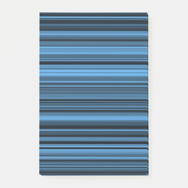 Bloco De Notas Listras Preto Azul (Frente)