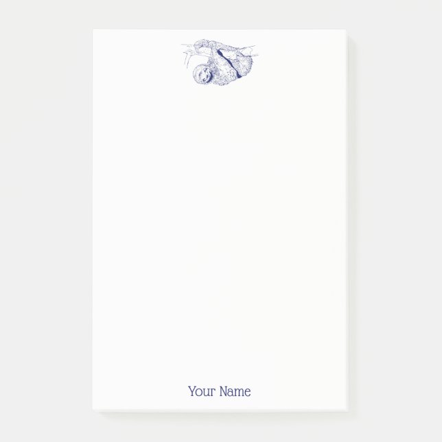 Bloco De Notas Litógrafo de Desenho Leve nº 1 Azul (Frente)