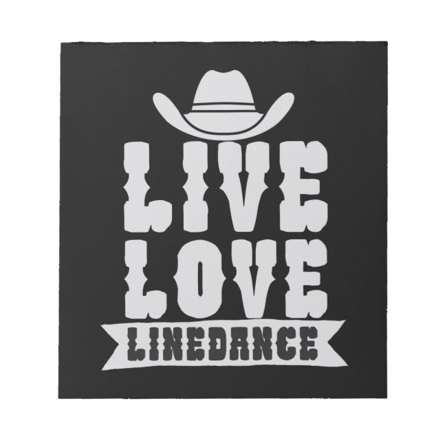 Bloco De Notas Live Love Linedance (Frente)