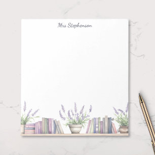 Bloco De Notas Livro de Aquarela Amante Flores de Lavanda
