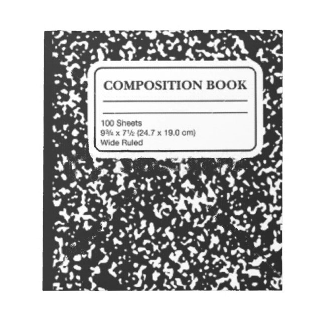 Bloco De Notas Livro de composição (Frente)