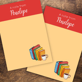Bloco De Notas Livros & Café