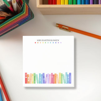 Bloco De Notas Livros de Cores do Arco-íris Personalizados para P
