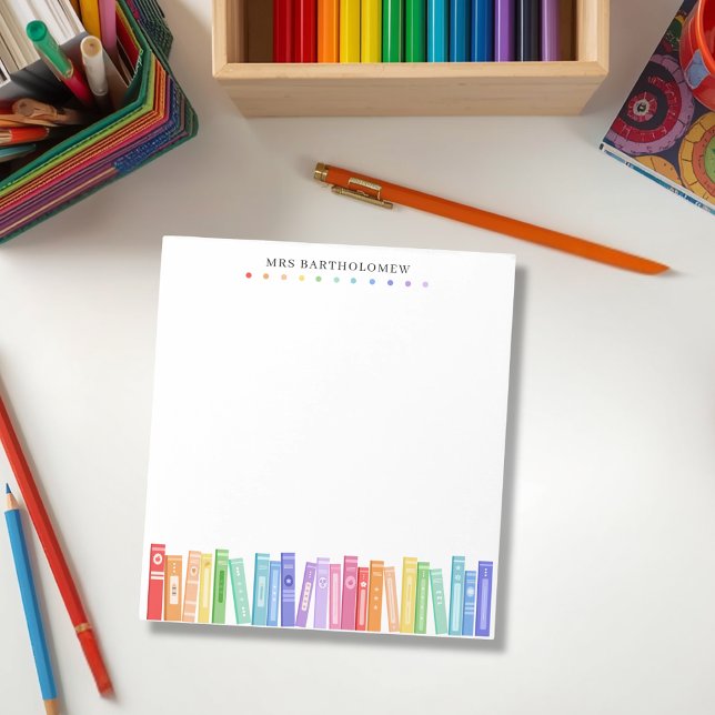 Bloco De Notas Livros de Cores do Arco-íris Personalizados para P (Criador carregado)