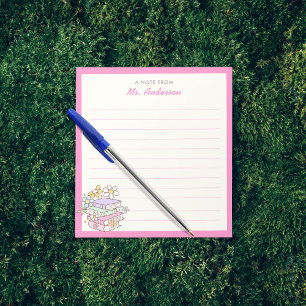 Bloco De Notas Livros de Flores Retro Groovy Agradecimento aos Pr