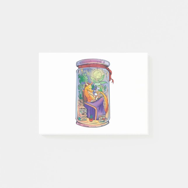 Bloco De Notas Livros de leitura do dragão (Frente)