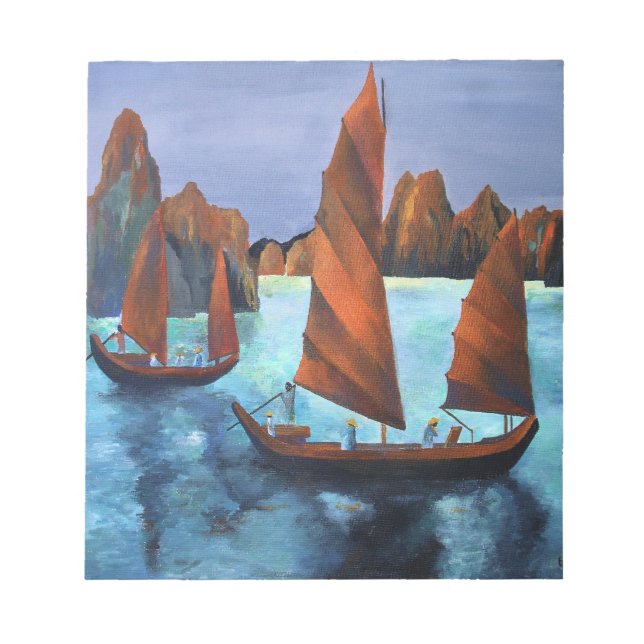 Bloco De Notas Lixo Na Baía Do Dragão Decrescente (Frente)