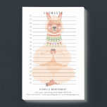 Bloco De Notas Llamaste | Funny Llama Personalizado<br><div class="desc">Estas pastas são perfeitas para, todos os tipos de listas de tarefas. Personalize um conjunto de Postas maravilhosas Que ele anota para si mesmo ou como um presente. Essas maravilhosas pequenas beleza são excelente de lembretes e mensagens e, quando personalizadas, ganharam prioridade em casa ou no escritório. Personalizados com seu...</div>