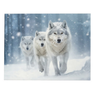 Bloco De Notas Lobo-Animal Familiar Despertando Natureza